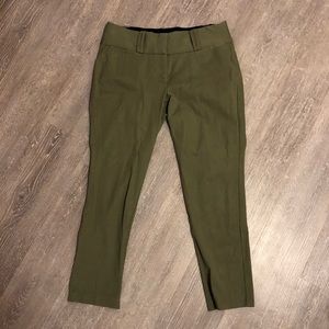 Army Green Ankle Dress Pants